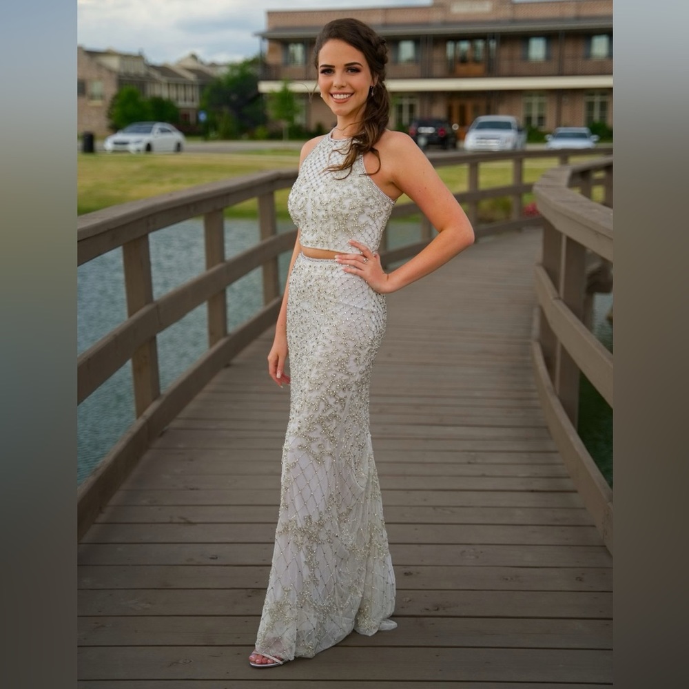 Sherri hill two piece prom dress